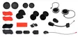 Sena 10R Accessory Kit - Hjälmtillbehör - D463290 - 1
