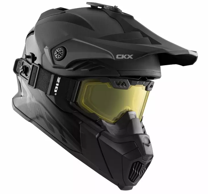 CKX Hjälm + Goggles TITAN Airflow Carbon Matt - Skoterhjälmar - D387790 - 1