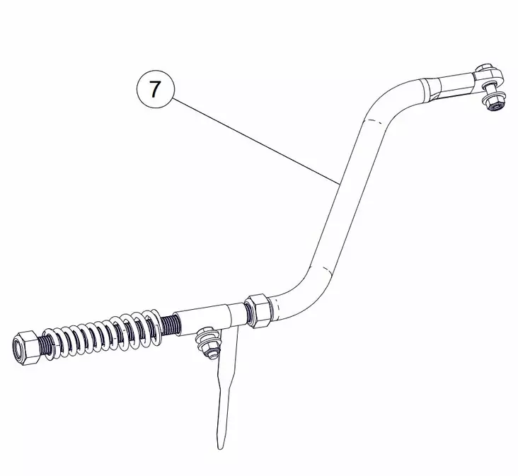 Camso STABILIZING ROD ASSY - Tillbehör bandsats - D93130 - 1