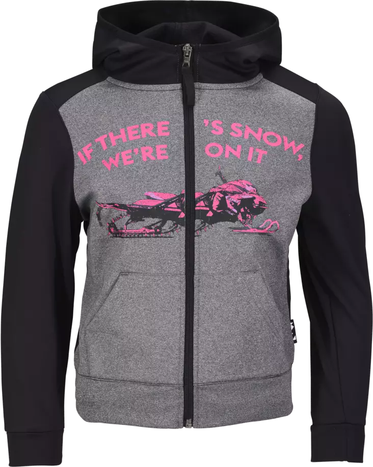LYNX SIGNATURE JUNIOR HOODIE PINK - Skoterkläder barn - 46190 - 1