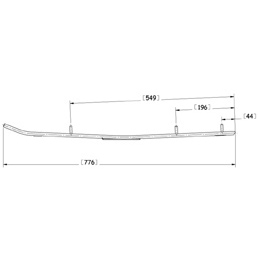 Sno-X Ripper Four Styrstål 4" Hårdmetall - Styrstål - D62730 - 1