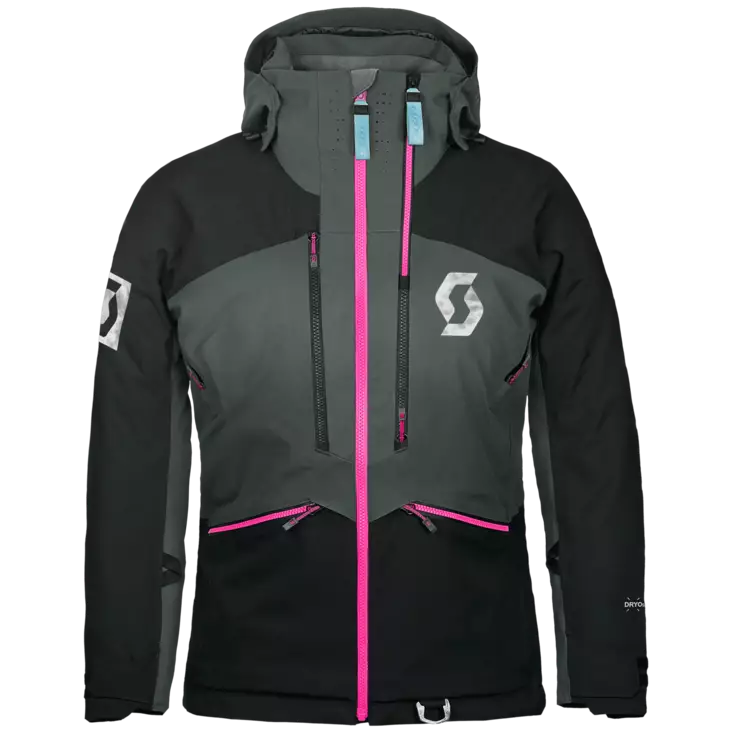 SCOTT JACKA CONCEPT FLEX DRYO 3-I-1 DAM SVART/GRÅ/ROSA - Skoterjackor - 53350 - 1