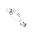 Bronco Drivhjulets hydraulcylinder 77-12191 - Vagnar - D494541 - 1