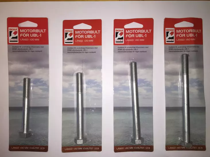 BEMA UBL-1, M6S 12.9 M12x1,25x120 Dacromet - Lås och säkerhet - D87191 - 1