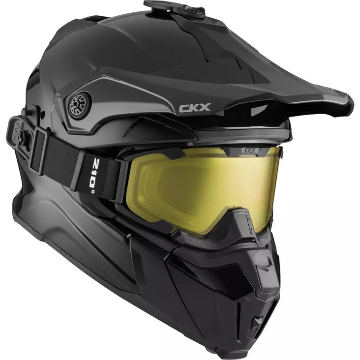CKX Hjälm + goggle Titan Solid matt svart - Skoterhjälmar - D118341 - 1