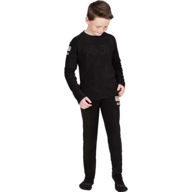 FXR Youth Pyro Thermal Set - Black - Skoterkläder barn - 61431 - 1