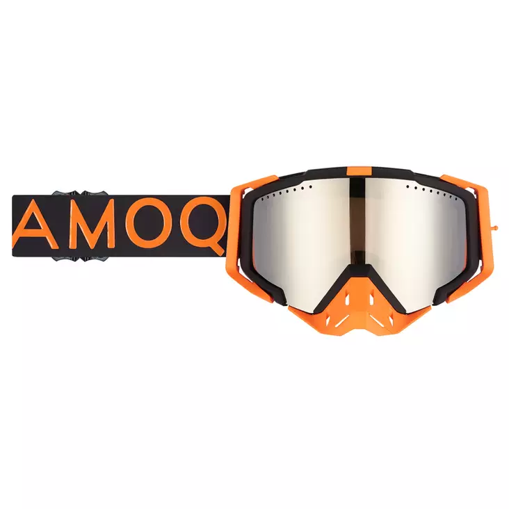 AMOQ Aster Skoterglasögon Svart-Orange Silver Mirror - Goggles och Linser - 46141 - 1