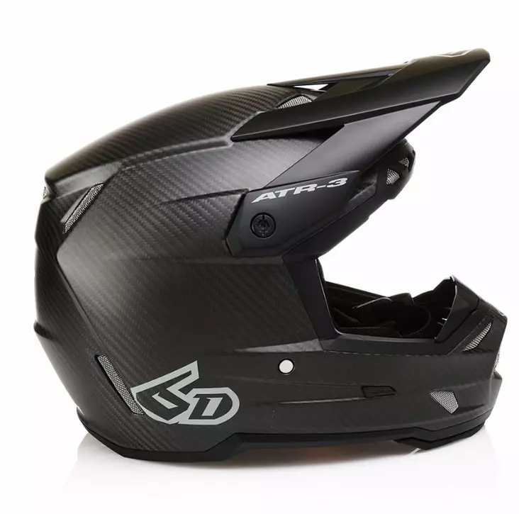 6D Helmet ATR-3 Solid Matte Black FIM - Skoterhjälmar - D527512 - 1