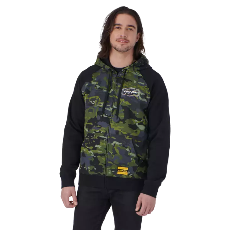 CAN-AM PREMIUM HOODIE HERR SVART/CAMO - ATV Kläder - 49332 - 1