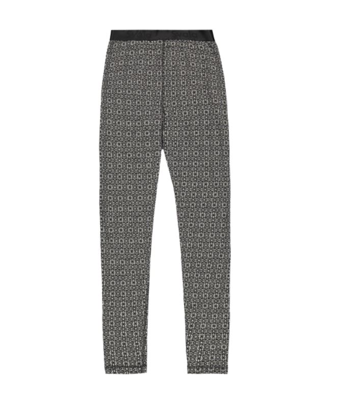 SVALA Merino Design Pants Jacquard black/white - Underställ och strumpor - D463062 - 1