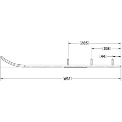 Sno-X Ripper Four Styrstål 4" Hårdmetall - Styrstål - D62732 - 1