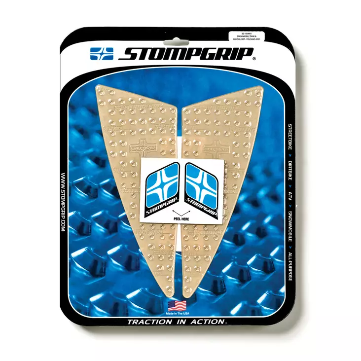 Stompgrip Snowmobile Tank & Console Grip - Volcano : Clear - Väskor och förvaring - D159352 - 1