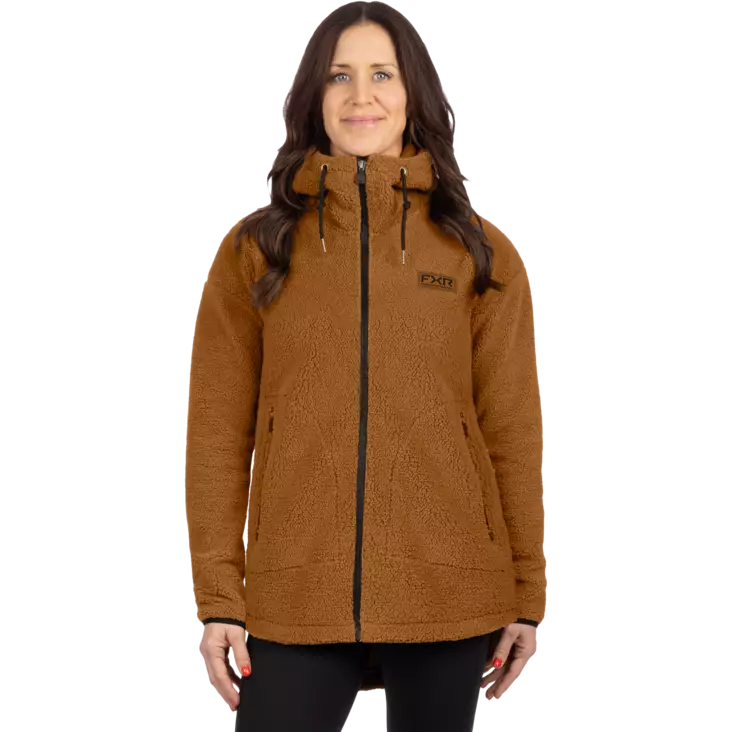 FXR Women's Sapphire Sherpa Jacket - Umber - Tröjor och hoodies - 61162 - 1