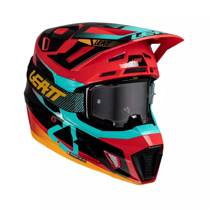 Leatt Helmet Kit Moto 7.5 V25 Red - Skoterhjälmar - D482942 - 1