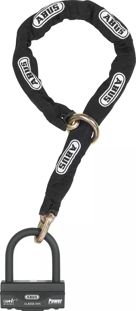 ABUS Kättinglås Granit 58/140HBIII100 + 12KS120 black loop - Lås och säkerhet - D203033 - 1