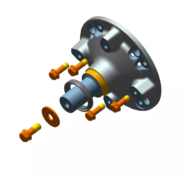 Camso R4S/T4S/X4S/UTV 4S1 Hub axle Polaris 4x156 - Tillbehör bandsats - D207323 - 1