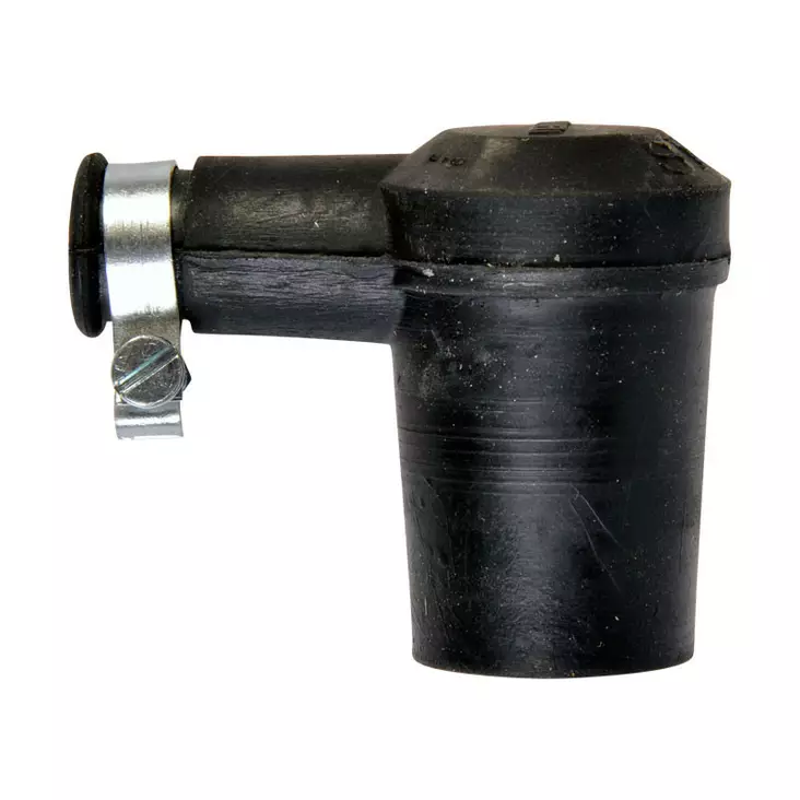 Tulpansuojus kuminen, 6,3mm/90°-kulma, kuminen - Tändstift och tändhatt - D475703 - 1