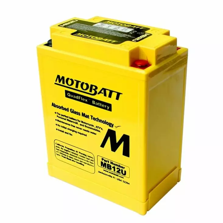 MotoBatt MB12U 12V Batteri - Eldelar - 52743 - 1