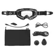 CKX Goggle 210° Original El svart/klar lins - Goggles och Linser - D126444 - 3