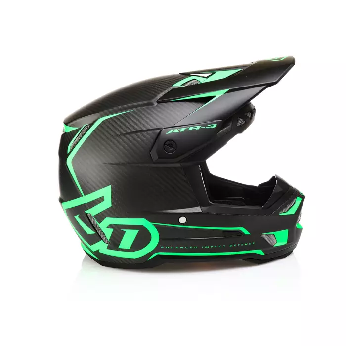6D Helmet ATR-3 Nova Matte Green FIM - Skoterhjälmar - D527524 - 1