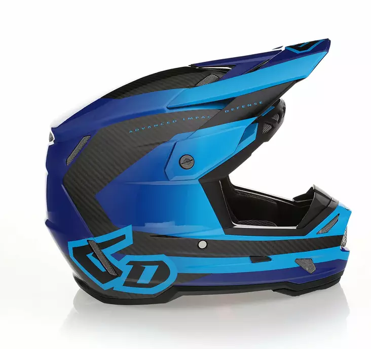 6D Helmet ATR-3 Pure Gloss Deep Blue FIM - Skoterhjälmar - D527534 - 1