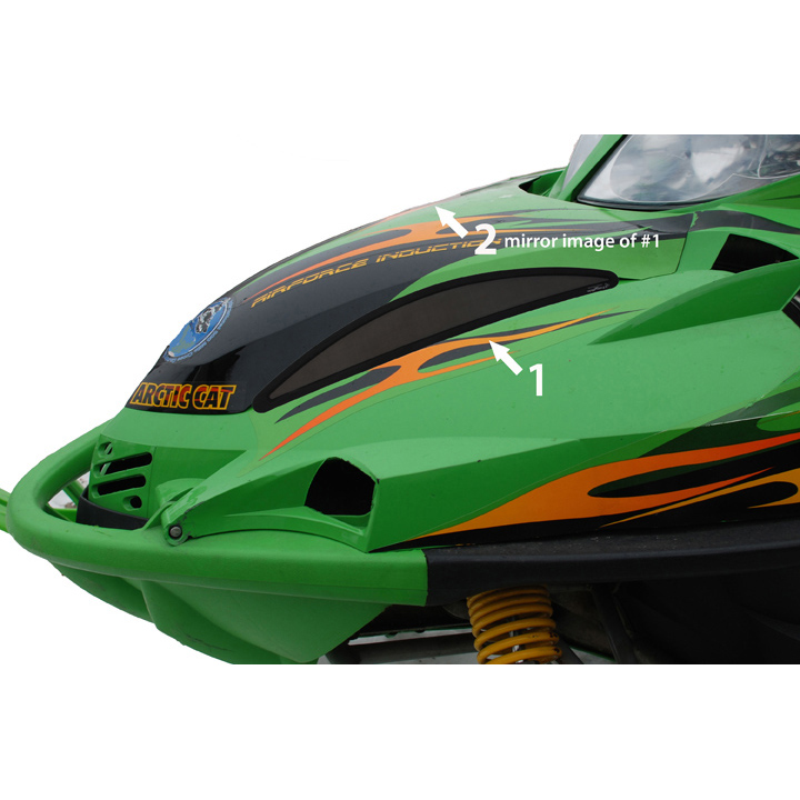 Frogzskin Arctic Cat Firecat/Sabercat External Vent Kit 2003-2006 (2pc) - Ventilationskit - D60824 - 1