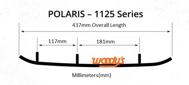 Woodys Styrstål Standard Polaris - Styrstål - D62794 - 1