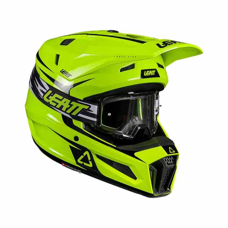 Leatt Hjälm+Goggles Moto 3.5 Jr Neon Gul V26 - Skoterhjälmar - D502914 - 1