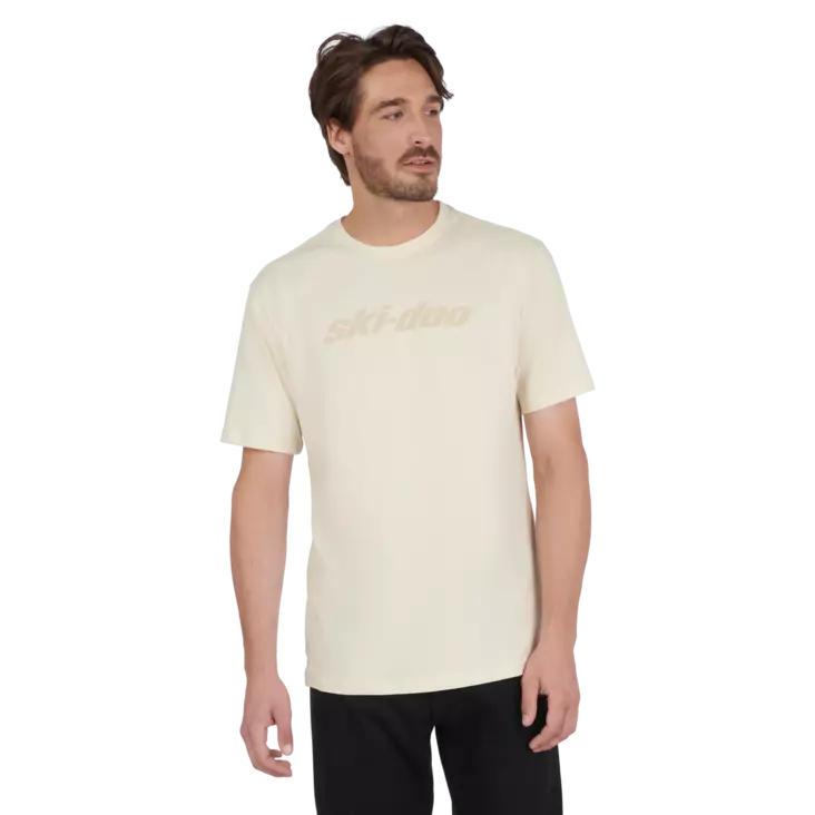SKI-DOO SIGNATURE T-SHIRT HERR BEIGE - Skoterkläder - 45474 - 1
