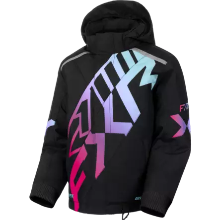 FXR Child Cold Cross CX Jacket - Black/Twilight - Skoterkläder barn - 61185 - 1