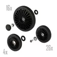 Camso S-Kit - Complete Camso X4S wheels kit - Tillbehör bandsats - D475775 - 1