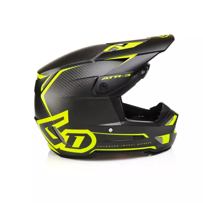 6D Helmet ATR-3 Nova Matte Yellow FIM - Skoterhjälmar - D527525 - 1