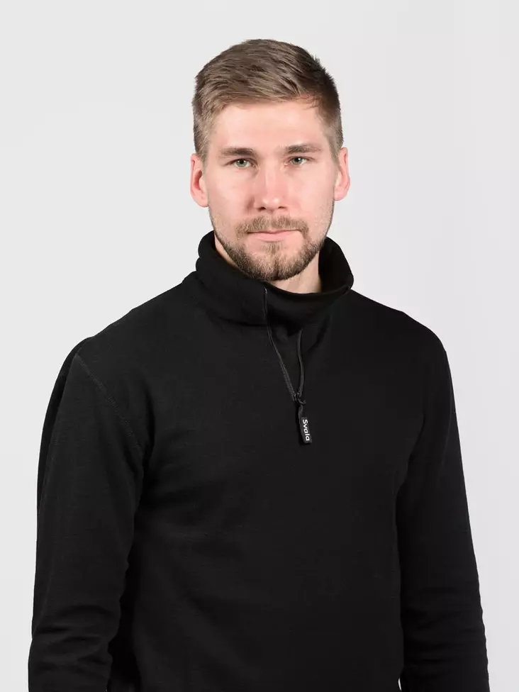 SVALA Merino Extreme Zip-Neck unisex svart - Underställ och strumpor - D136445 - 1