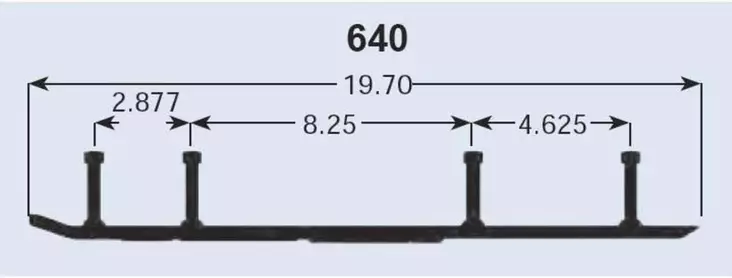 Sno-X Ripper Four Styrstål 4" Hårdmetall - Styrstål - D117135 - 1