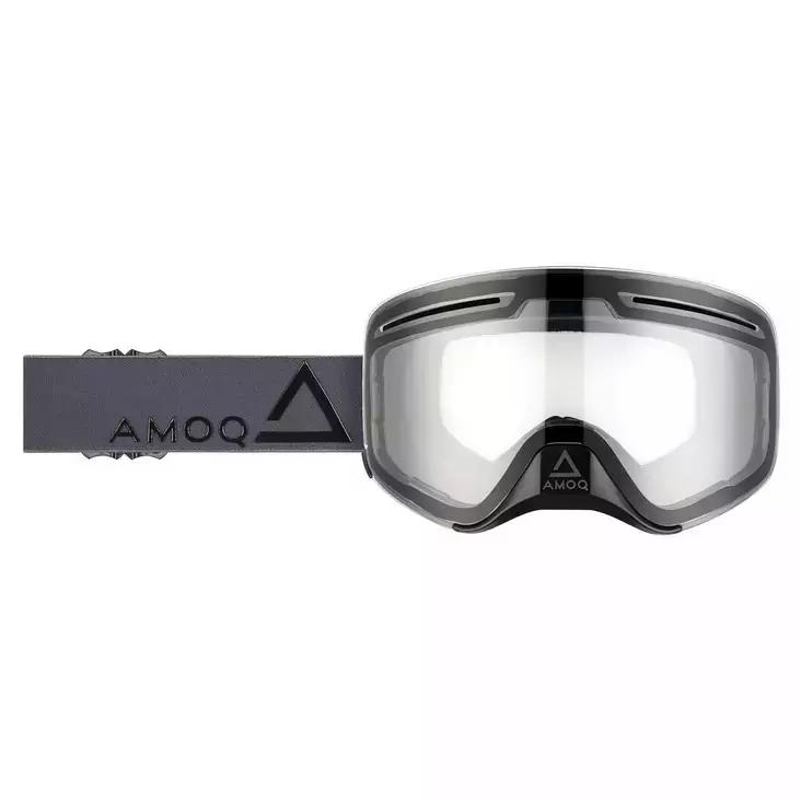 AMOQ Vision Vent+ Magnetic Skoterglasögon Dark Grey-Black - Clear - Snöskoter | Goggles och linser - 40305 - 1