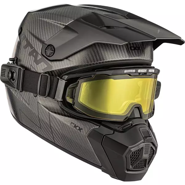 CKX Hjälm Titan AMS Matt Carbon + Brillor - Skoterhjälmar - D503495 - 1