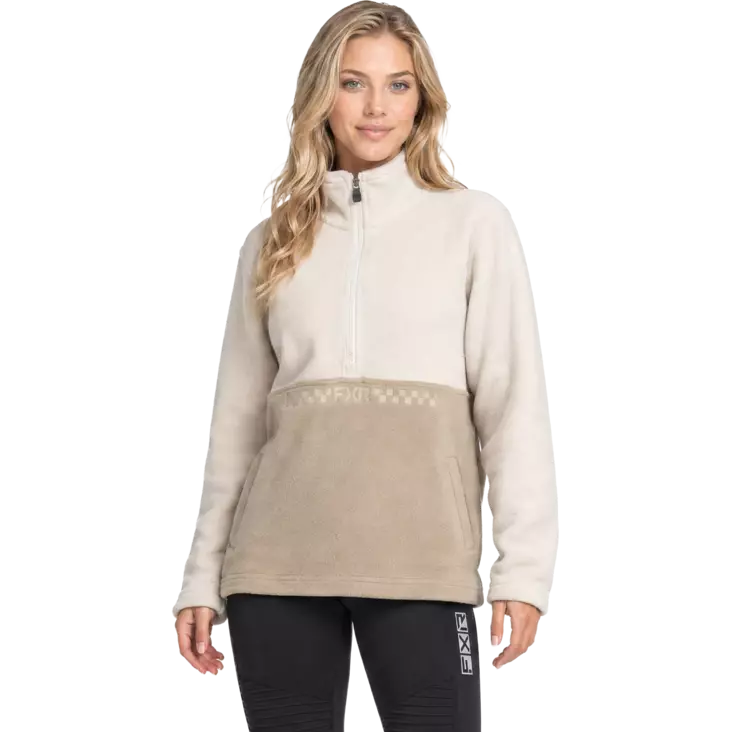 FXR Dam Aspen 1/4 Zip Fleece - Sand/Stone - Tröjor och hoodies - 60975 - 1