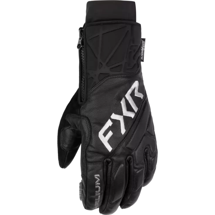 FXR Helium Leather Short Cuff Glove Black - Skoterhandskar - 61015 - 1