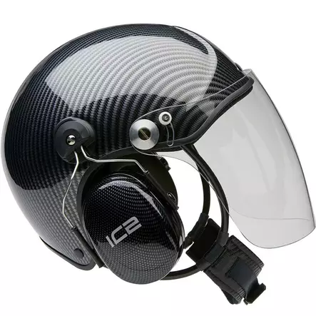 ICARO Hjälm TZ - Carbon Optic - transp.visir - strl XL with rotorsize - Hjälmar - 28606 - 1