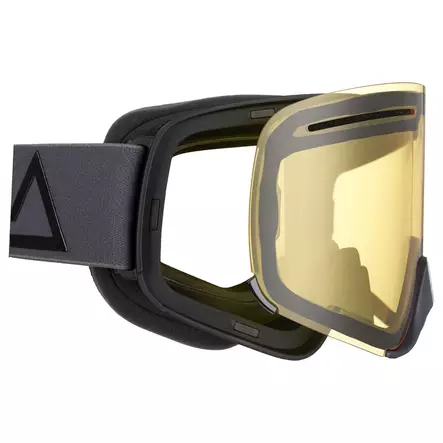 AMOQ Vision Vent+ Magnetic Skoterglasögon Dark Grey-Black - Yellow - Goggles och Linser - 40306 - 2