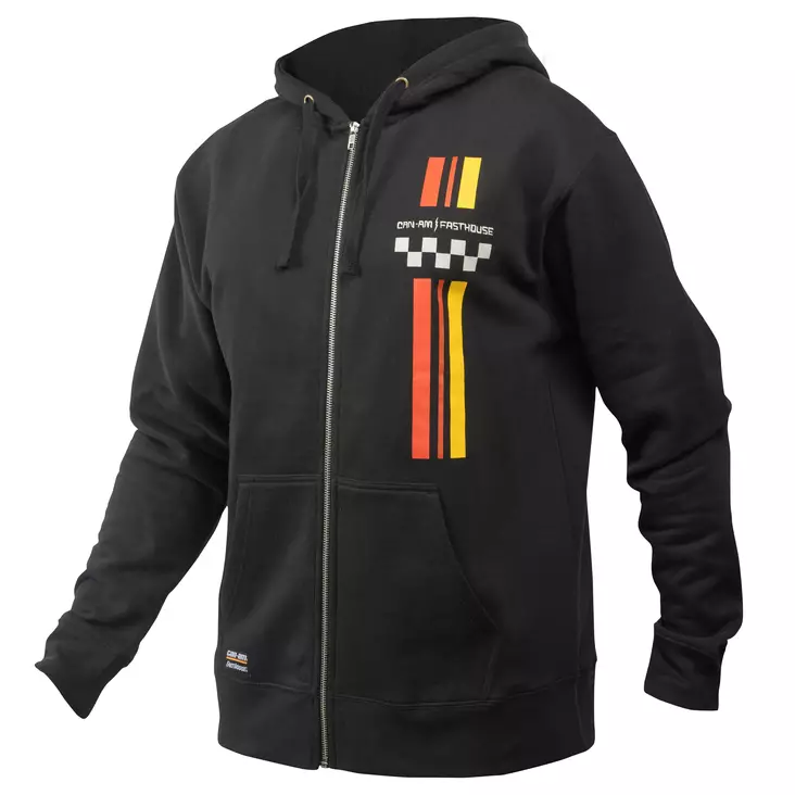CAN-AM x FASTHOUSE ZIP-HOODIE HERR SVART - ATV Kläder - 49336 - 1