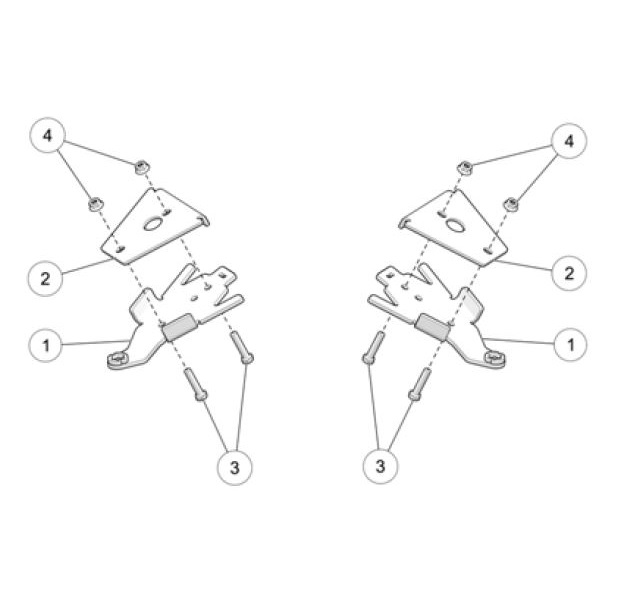 Camso Front bracket kit - Tillbehör bandsats - D462876 - 0
