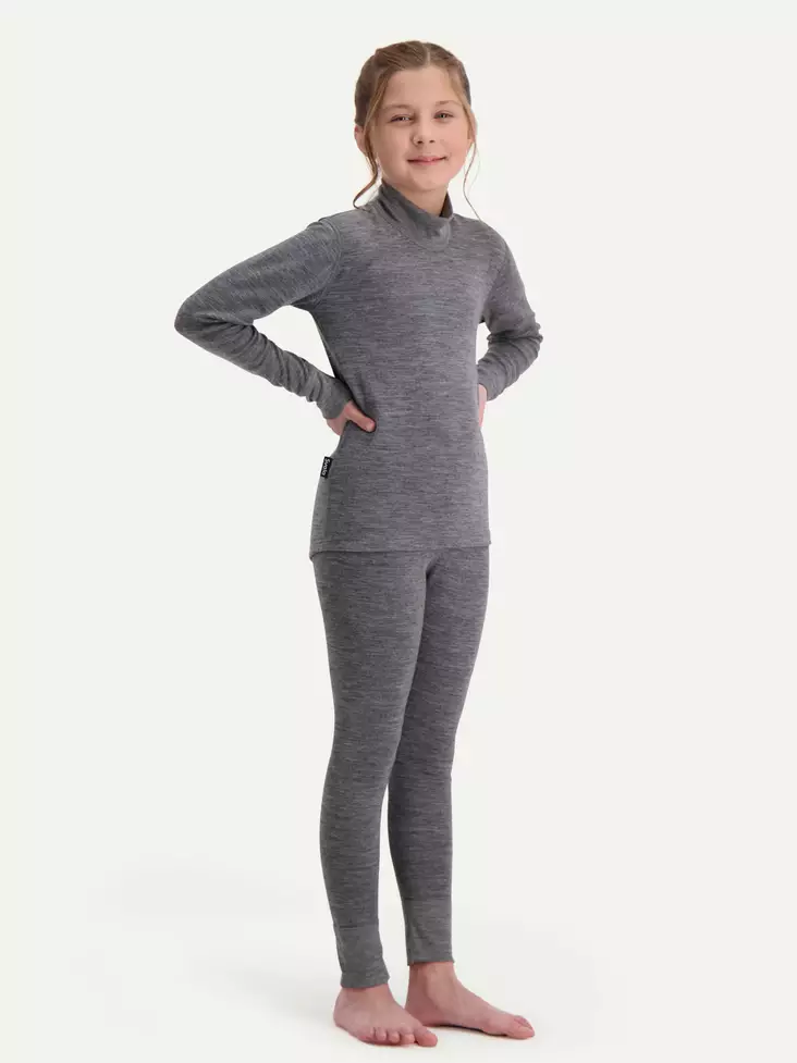 Svala Merino Extra Warm underställ barn grå - Underställ och strumpor - D413916 - 1