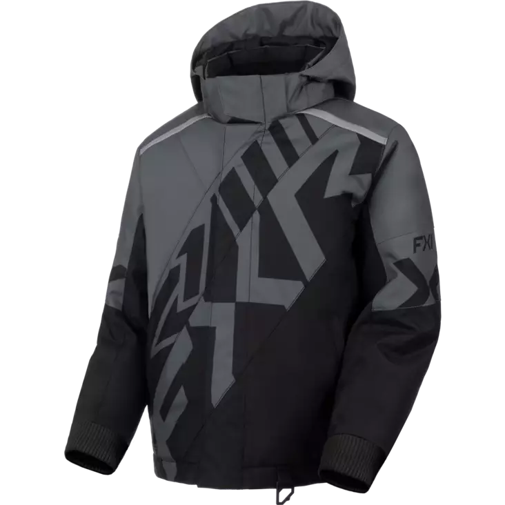 FXR Youth Cold Cross CX Jacket - Charcoal/Black - Skoterkläder barn - 61186 - 1