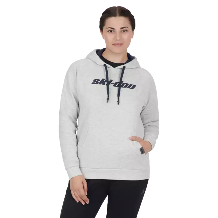 SKI-DOO SIGNATURE PULLOVER HOODIE DAM GRÅ - Skoterkläder - 45476 - 1