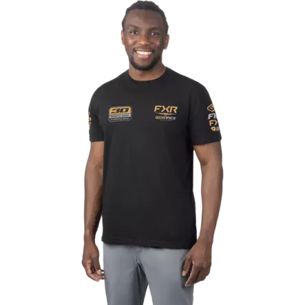 FXR Race Division Premium T-Shirt Herr - Black/Gold - Tröjor och hoodies - 61297 - 1