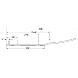 Sno-X Ripper Four Styrstål 4" Hårdmetall - Styrstål - D62767 - 1