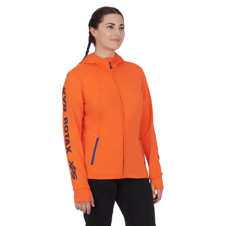 SKI-DOO X-TEAM EDITION ZIP-UP HOODIE DAM ORANGE - Skoterkläder - 54007 - 1
