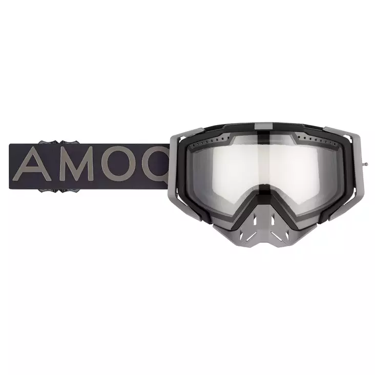 AMOQ Aster Skoterglasögon Svart-Grå Klar - Goggles och Linser - 34127 - 1