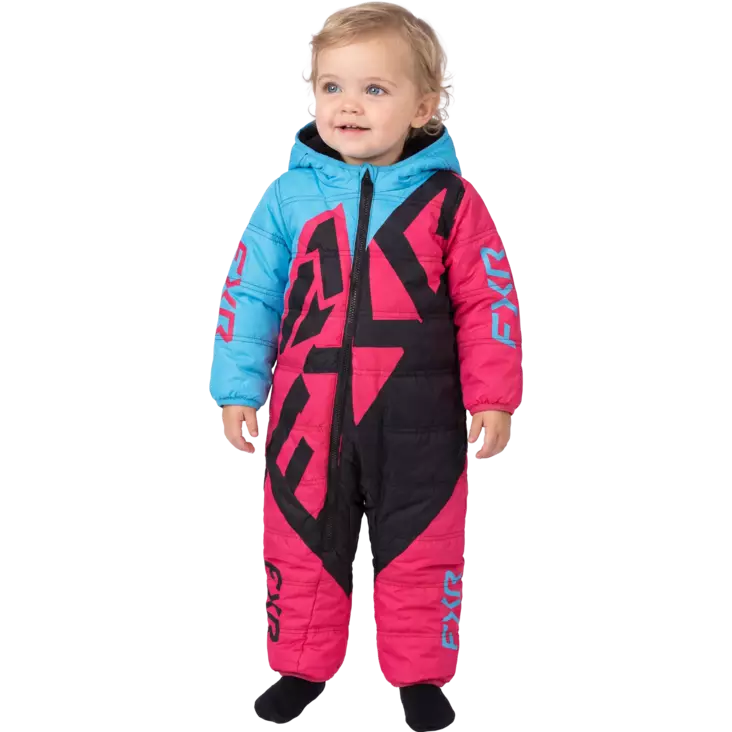 FXR Spädbarn Kicker Overall Sky Blue/Razz - Skoterkläder barn - 60977 - 1